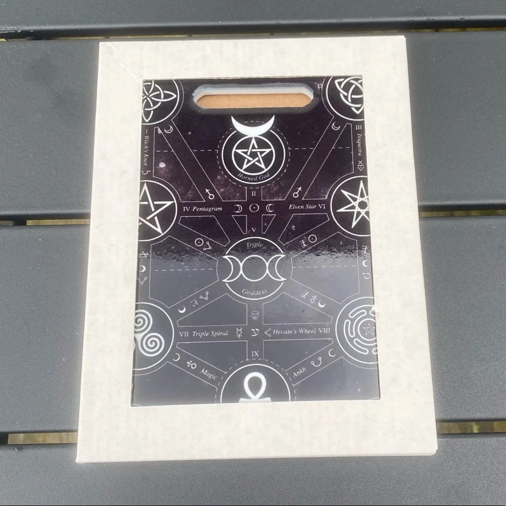 Magick Symbols cutting board Trivet Alchemy Gothic serving board